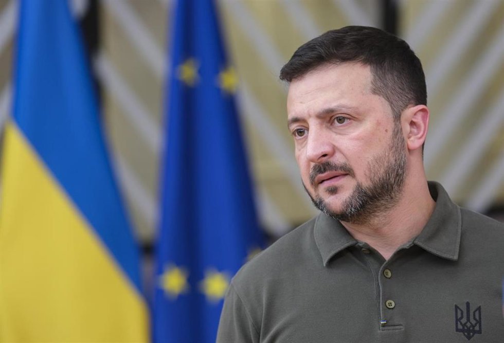 Archivo - Imagen de archivo del presidente de Ucrania, Volodimir Zelenski, en Bruselas, Bélgica.