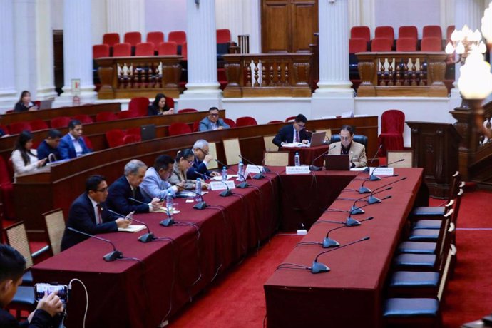 Sesión de la Comisión de Educación del Congreso hoy.