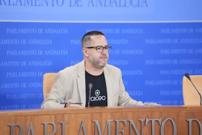 El portavoz de Grupo Mixto-Adelante Andalucía en el Parlamento, José Ignacio García, este miércoles