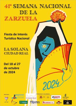 Cartel de la 41 Semana Nacional de la Zarzuela de La Solana.