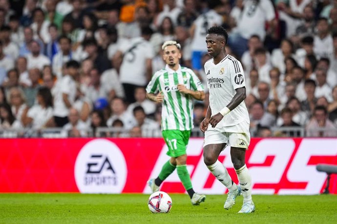 Archivo - Vinicius Junior en un partido entre el Real Madrid y el Betis