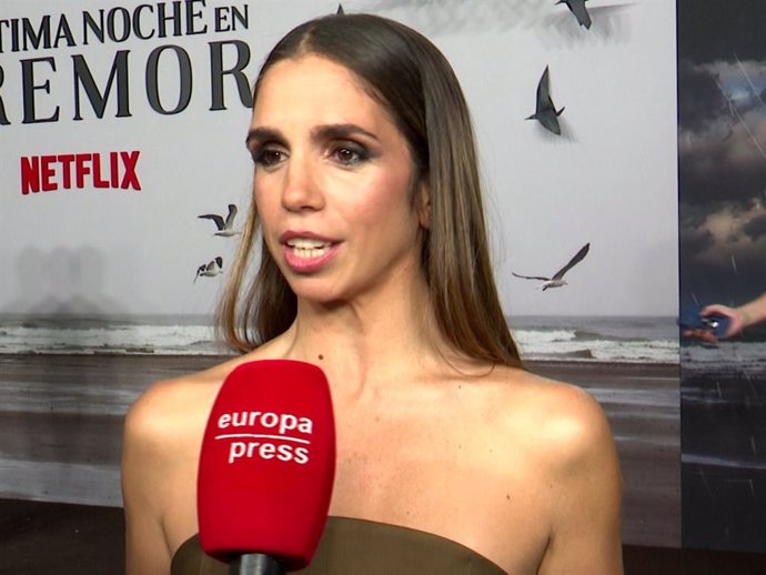 Elena Furiase en el estreno de 'La última noche en Tremor'