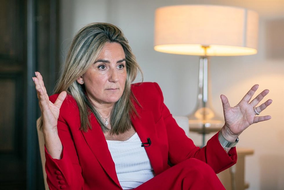 Archivo - Milagros Tolón, en entrevista con Europa Press