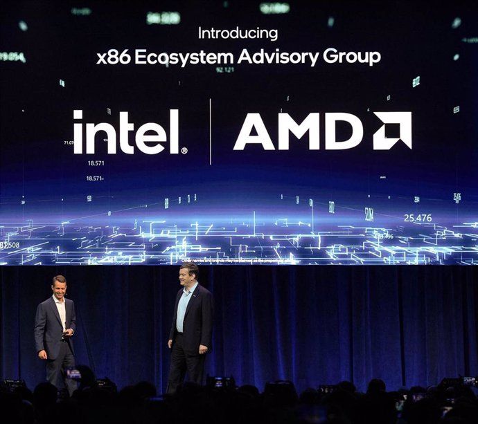 Justin Hotard, executive vice president and general manager of the Data Center and AI Group at Intel, and Forrest Norrod, executive vice president and general manager of the Data Center Solutions Business Group at AMD.