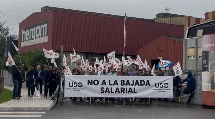 Los 142 trabajadores de Hergom secundan la huelga, según los sindicatos