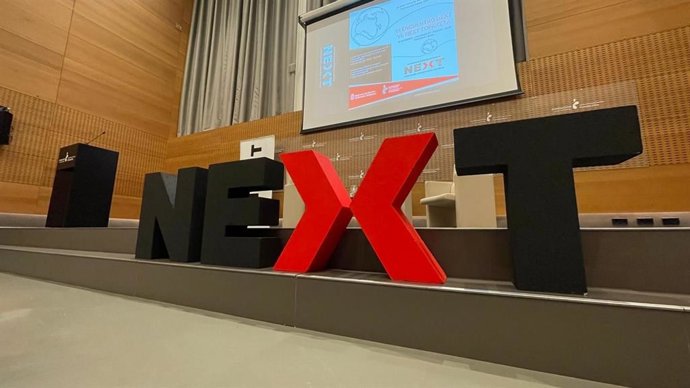 Logo de NEXT, extrategia de ciudadanía exterior de Navarra.