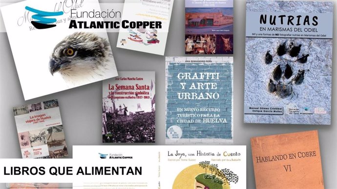 Ejemplares de la campaña 'Libros que Alimentan' de la Fundación Atlantic Copper.