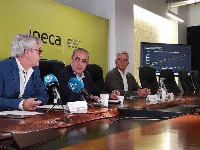 Presentación del informe de coyuntura socioeconómica de la provincia de Alicante, elaborado por Ineca.