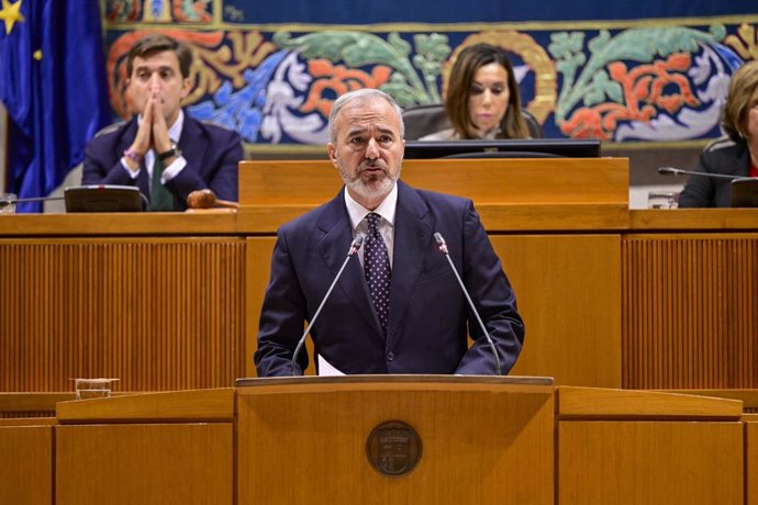 El presidente de Aragón, Jorge Azcón, interviene en el Debate sobre el estado de la Comunidad.