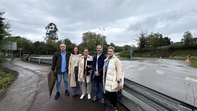 Arrancan las obras de la primera fase de renovación de los accesos a Pola de Siero desde la autovía minera.