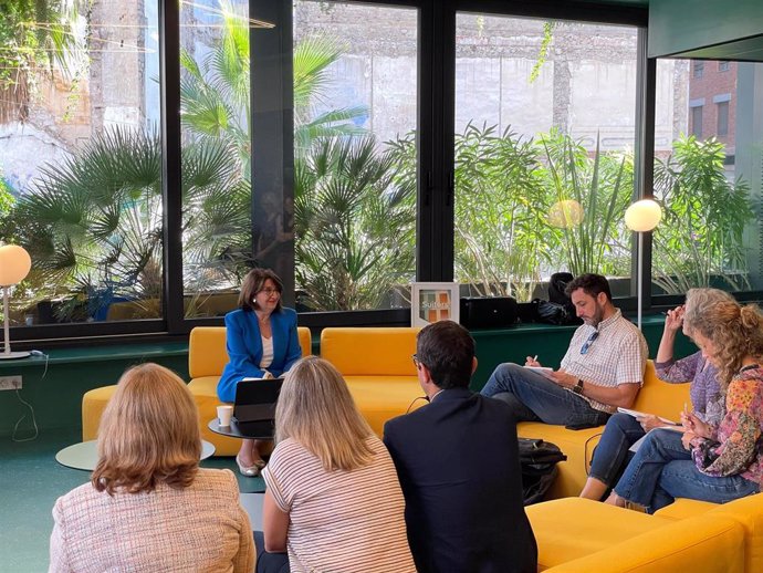 La catedrática de Derecho Financiero y Tributario y exrectora de la Universidad de Alicante (UA), Amparo Navarro, este miércoles durante una comparecencia.