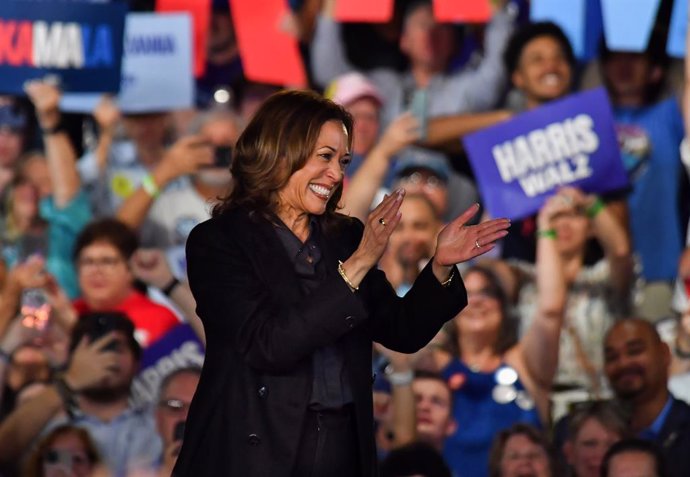 Archivo - 13 September 2024, US, Wilkes-Barre: US Vice President and Democratic presidential candidate Kamala Harris attends a rally in Wilkes-Barre. Photo: Aimee Dilger/SOPA Images via ZUMA Press Wire/dpa