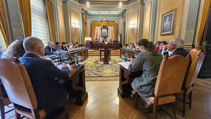 Pleno en la Diputación de Albacete.