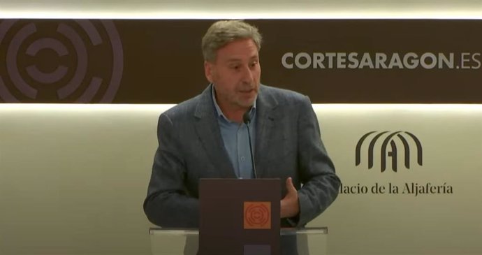 El portavoz de CHA en las Cortes de Aragón, José Luis Soro.