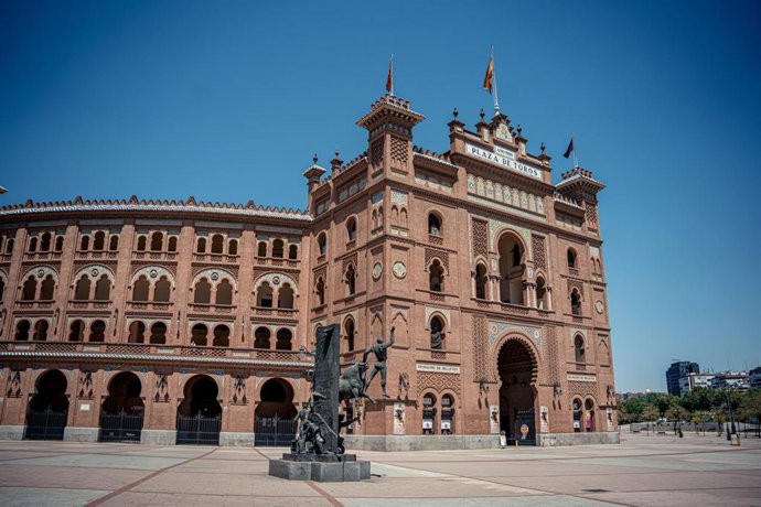 Archivo - Fachada de la Plaza de Toros de las Ventas, a 10 de agosto de 2023, en Madrid (España). 