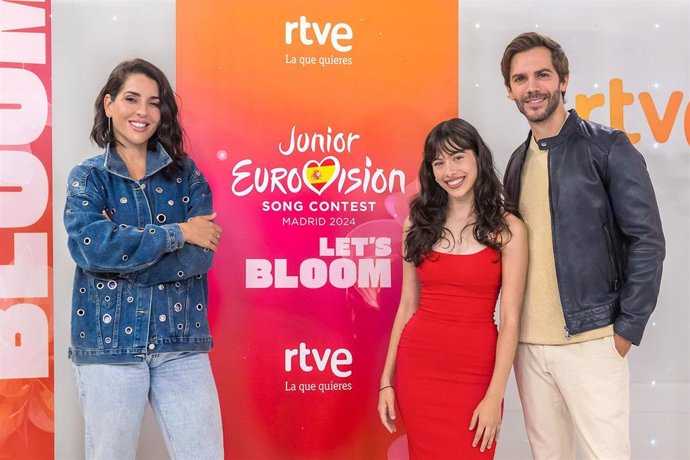 Ruth Lorenzo, Marc Clotet y Melani García, los presentadores la vigesimosegunda edición del Festival de la Canción de Eurovisión Junior