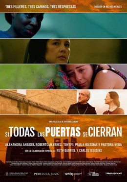 Cartel de la película 'Si todas las puertas se cierran' que se proyectactá en la Fundación Cajasol de Cádiz