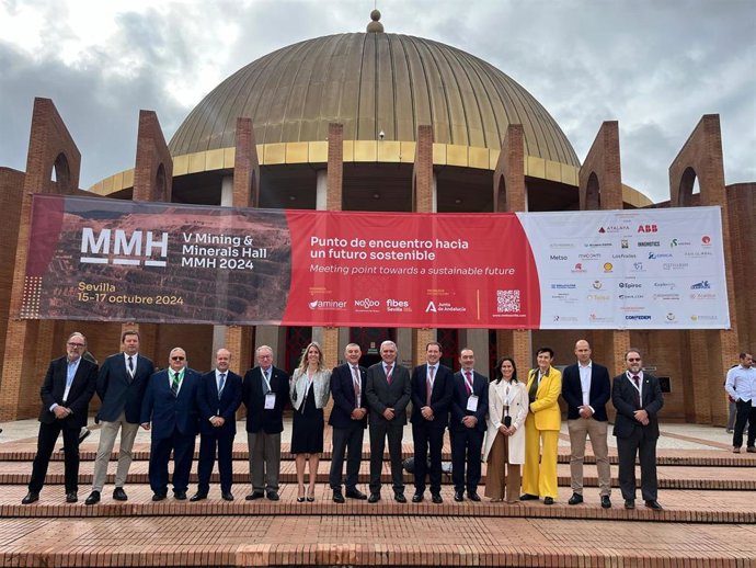 Segunda jornada del Salón Internacional de la Minería en Fibes, Sevilla.