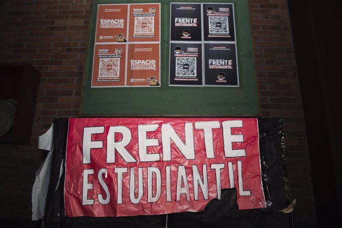 April 10, 2024, Buenos Aires, Buenos Aires, Argentina: Different faculties of the University of Buenos Aires (UBA), one of Argentina's public universities, are empty during university takeovers by student groups organizing against Javier Milei's veto of t