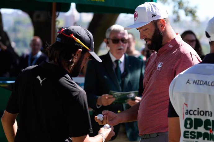 Jon Rahm y Ángel Hidalgo