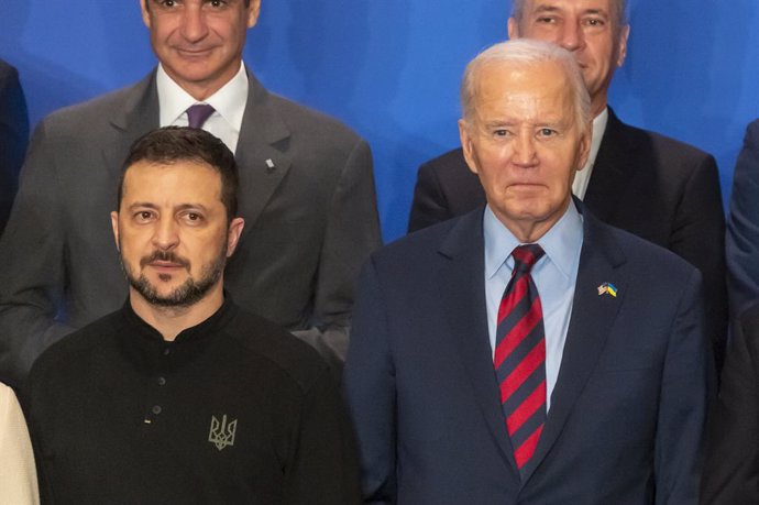 September 25, 2024, New York, New York, United States: (NEW) President Biden Hosts World Leaders Launching A Joint Declaration Of Support For Ukrainian Recovery And Reconstruction. September 25, 2024, New York, New York, USA: (L-R) Ukraine President Volod