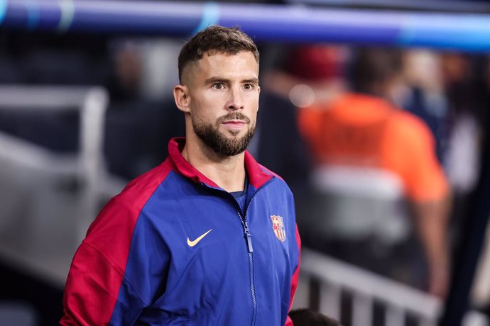 Inigo Martinez of FC Barcelona looks on during the UEFA Champions League, football match played between FC Barcelona and BSC Young Boys at Estadio Olimpico de Montjuic on October 01, 2024 in Barcelona, Spain.