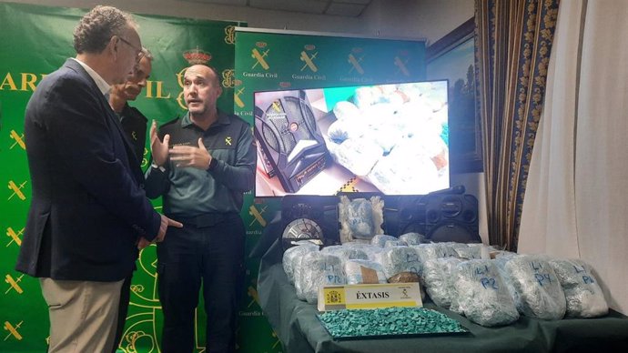 La Guardia Civil presenta una operación desarrollada en Mérida