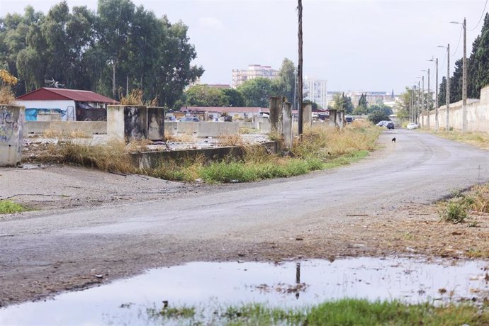 Archivo - Detalle del asentamiento chabolista de El Vacie 