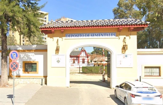 Entrada del Depósito de Sementales en Jerez de la Frontera (Cádiz).