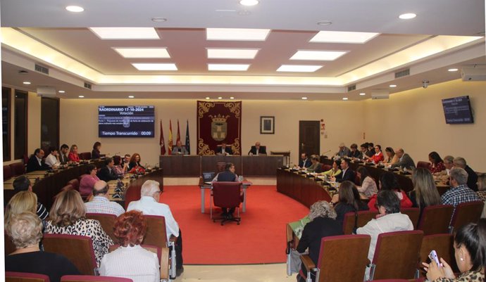 Pleno en el Ayuntamiento de Albacete.