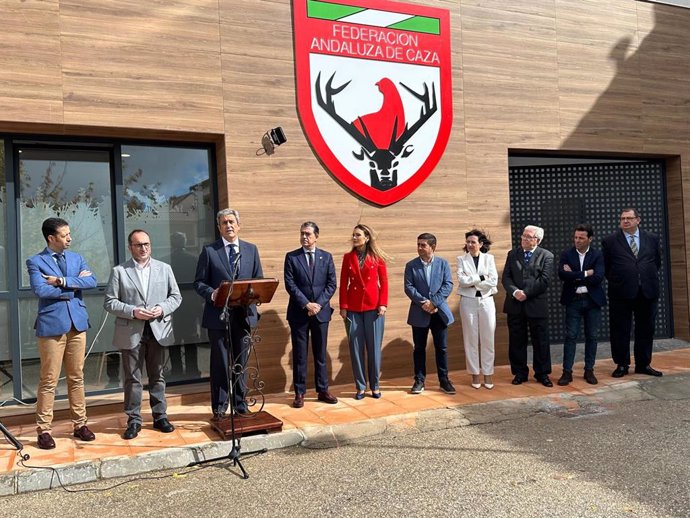 Inauguración de la nueva sede de la Delegación Provincial de la Federación Andaluza de Caza en Jaén.