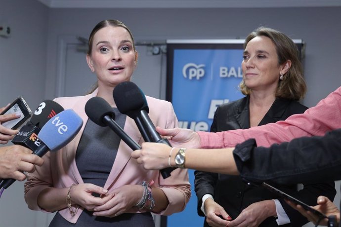 La presidenta del PP Baleares, Marga Prohens, en el foro 'El cambio que avanza'.