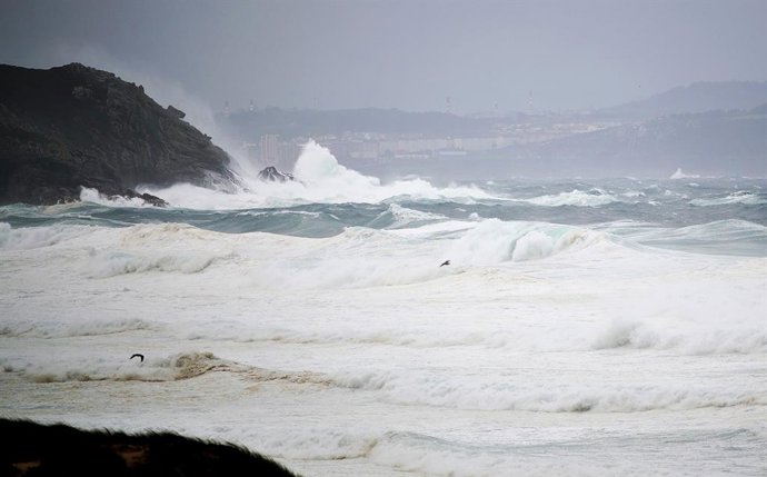 Archivo - Playa de Penencia, a 20 de octubre de 2023, en Ferrol, A Coruña, Galicia (España). 