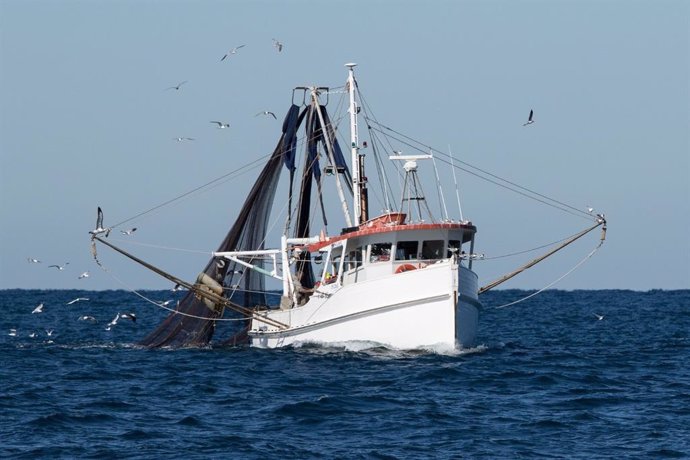 Barco pesquero en aguas andaluzas.