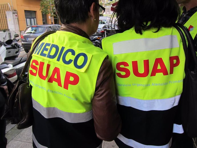 Archivo - Médicos del Servicio Urgencias Atención Primaria (SUAP) en plena huelga.-ARCHIVO