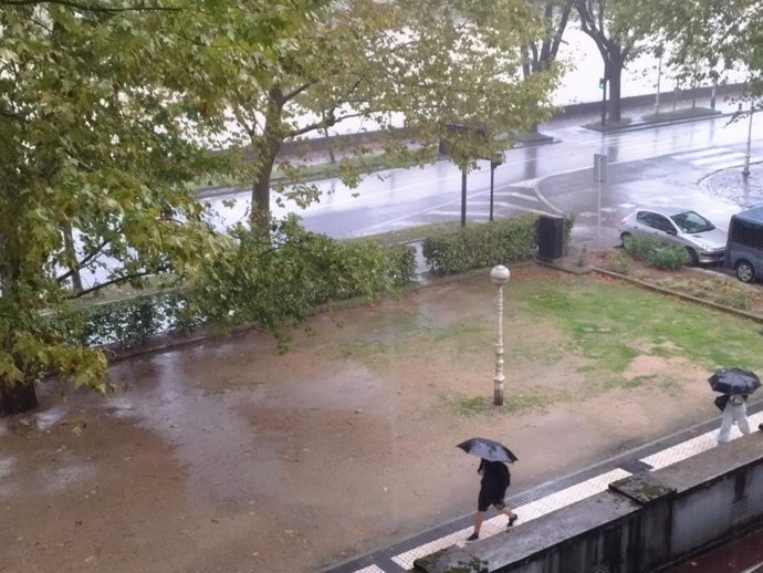 Lluvia en San Sebastián