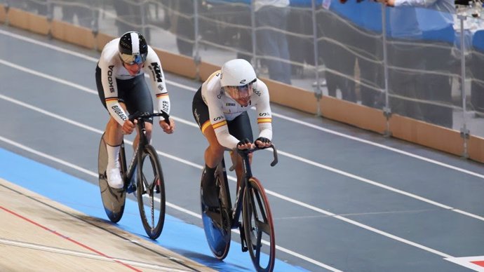 Sebastián Mora en el scratch del Mundial de Pista