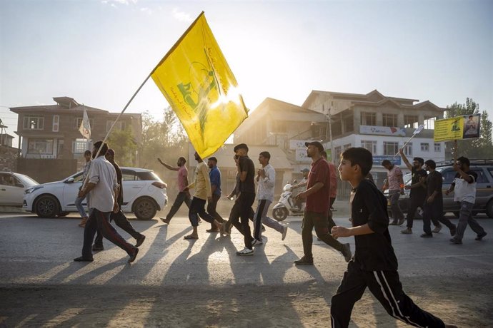 Imagen de archivo de una protesta a favor de Hezbolá