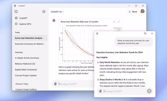 Latam.-Portaltic.-OpenAI lanza la app de escritorio de ChatGPT para Windows