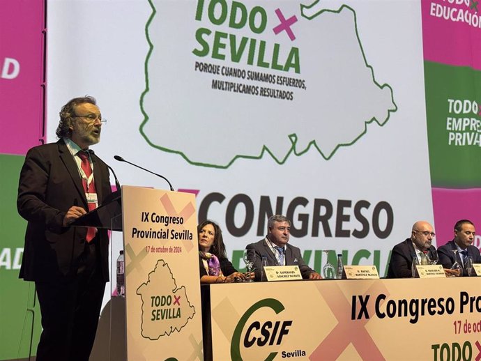 Rosendo Martínez, reelegido presidente de CSIF Sevilla.