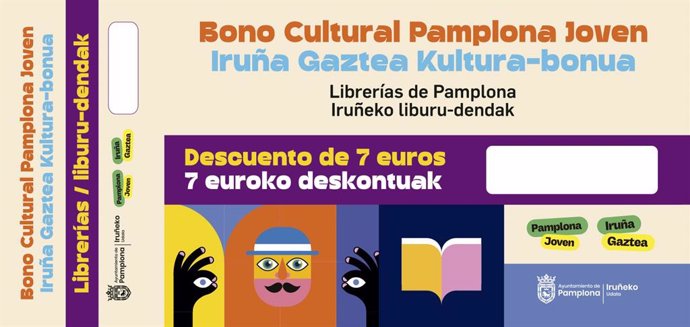 Pamplona ofrece 2.500 bonos de descuento en cine, teatro y librerías para jóvenes de 14 a 30 años