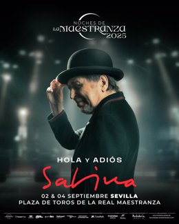 Joaquín Sabina hará doblete en la IV Edición de 'Noches de la Maestranza' de 2025.