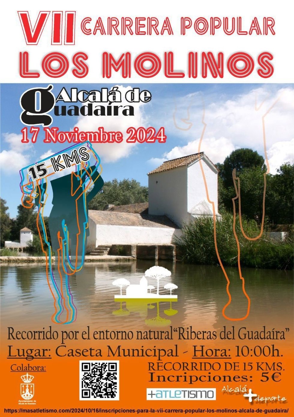 El Ayuntamiento de Alcalá abre las inscripciones de la VII Carrera Los Molinos de Alcalá de Guadaíra (Sevilla).