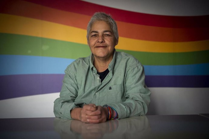 Archivo - La presidenta de FERGTBI+, Uge Sangil, posa para Europa Press, a 10 de febrero de 2023, en Madrid (España). Uge Sangil es una activista, presidenta de la Federación Estatal de Lesbianas, Gais, Trans, Bisexuales e Intersexuales (FELGTBI+) desde 2