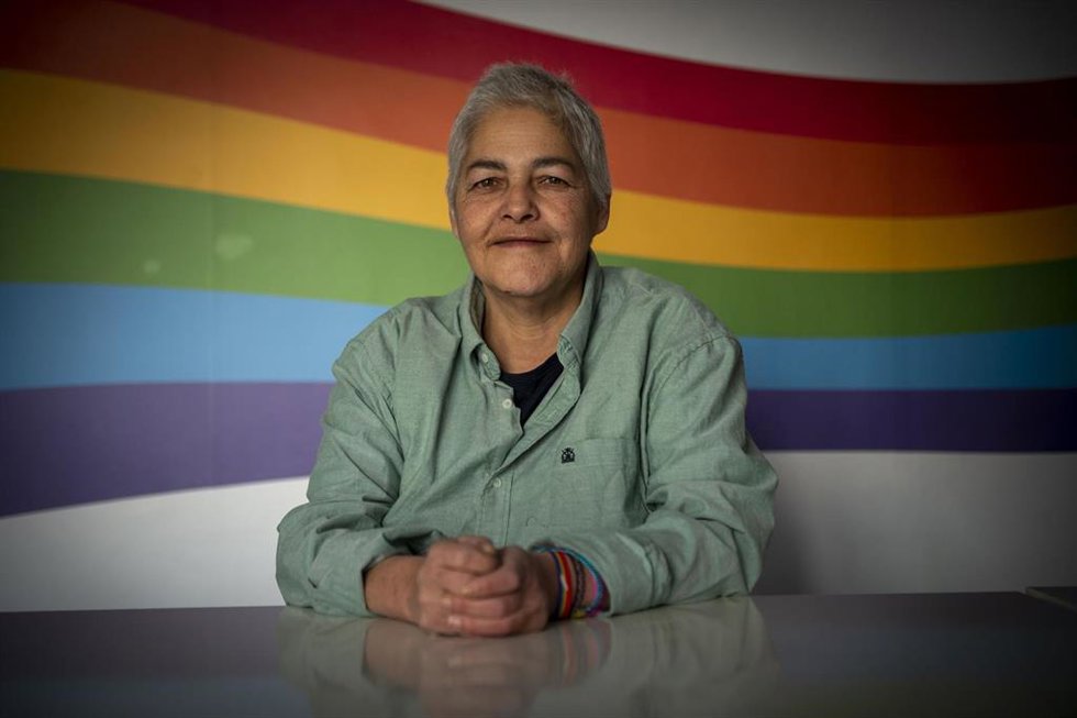 Archivo - La presidenta de FERGTBI+, Uge Sangil, posa para Europa Press, a 10 de febrero de 2023, en Madrid (España). Uge Sangil es una activista, presidenta de la Federación Estatal de Lesbianas, Gais, Trans, Bisexuales e Intersexuales (FELGTBI+) desde