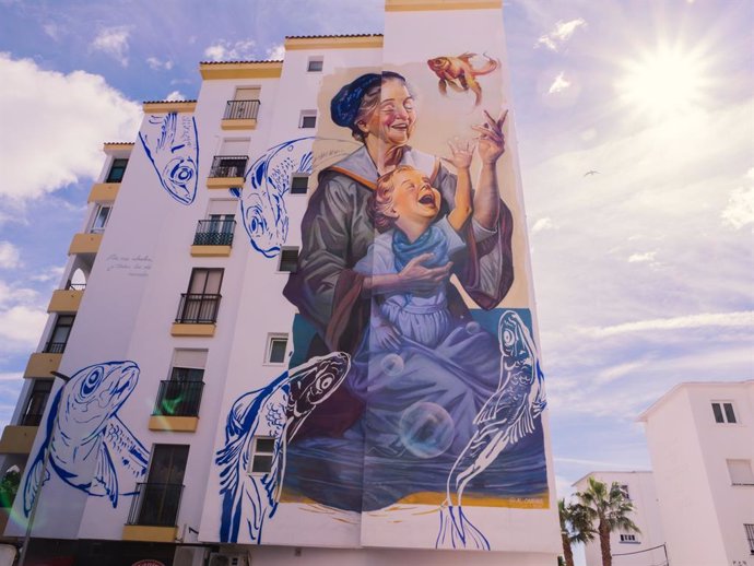 El madrileño Ignacio Basave gana el Concurso Internacional de Murales de Estepona por 'El vínculo que nos une'.