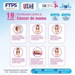 Infografía del SAE con motivo del Día Mundial de Cáncer de Mama.