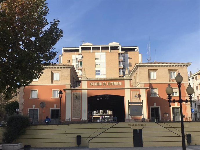 Archivo - Estación de autobuses de Barbastro (Huesca)