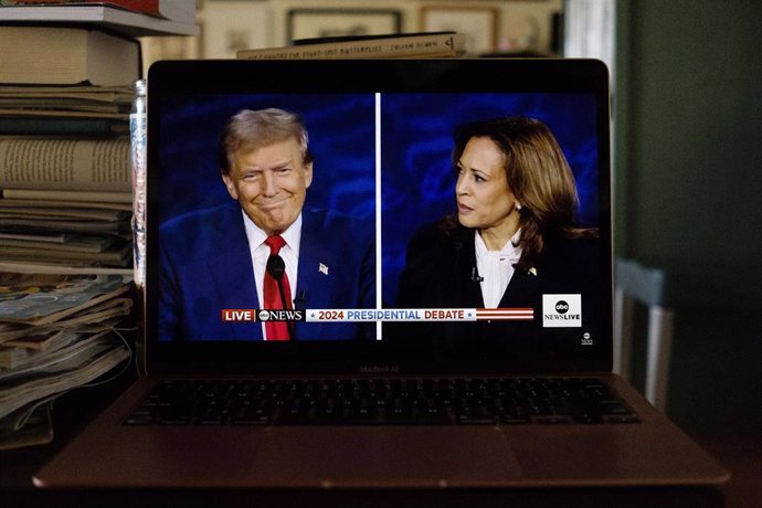 Archivo - Imagen de archivo del debate entre Donald Trump y Kamala Harris.