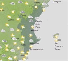 Predicción meteorológica para este sábado, 19 de octubre